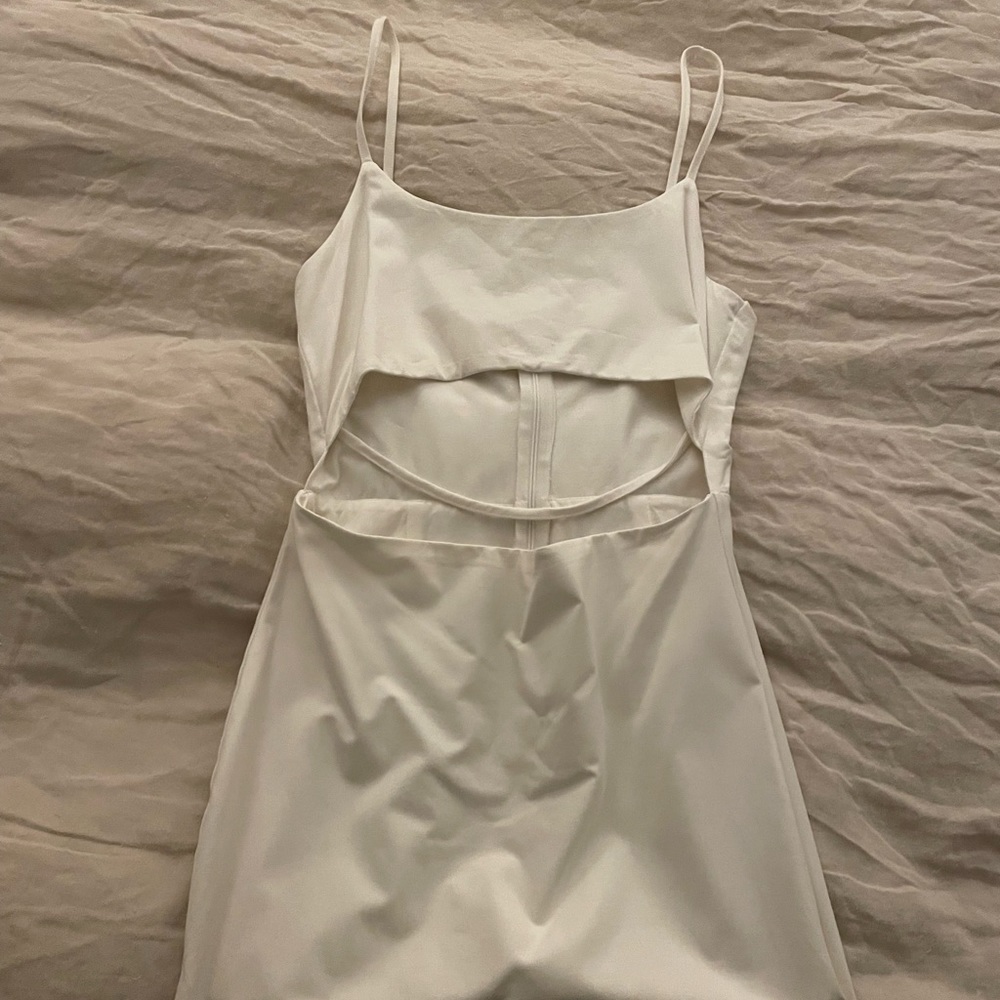 Superdown Arianna cut out dress in white, size M. Perfect bachelorette dress!